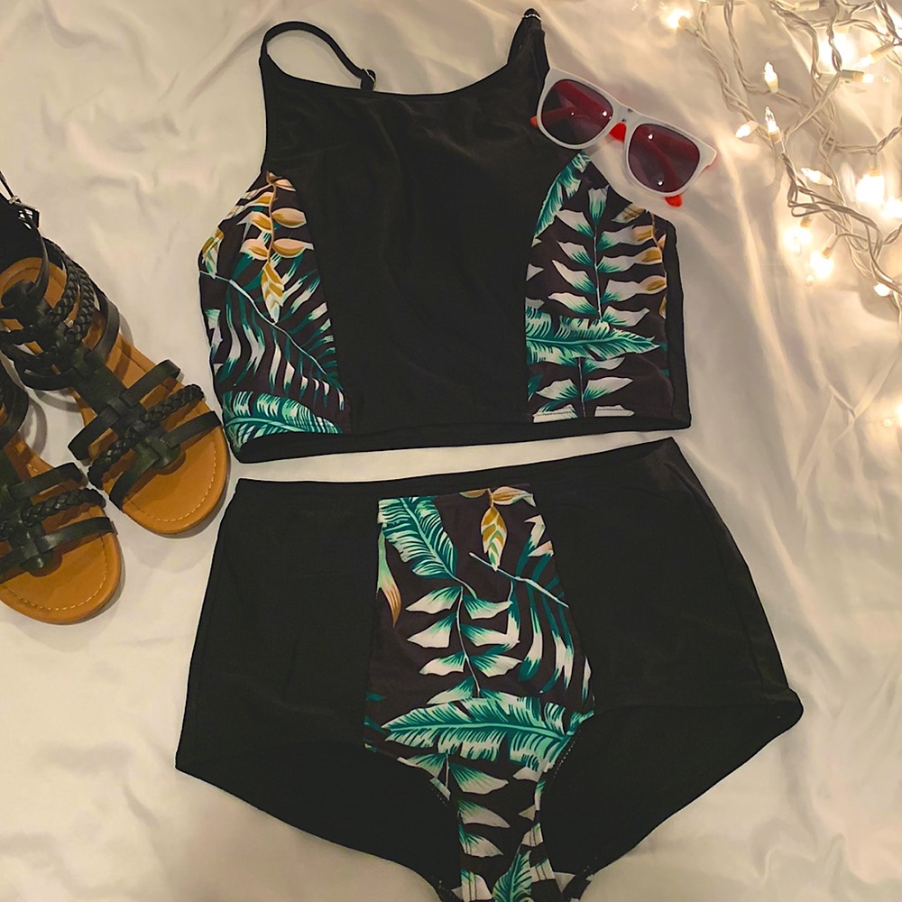 Super Cute Black Two Piece Tankini! Basically New!